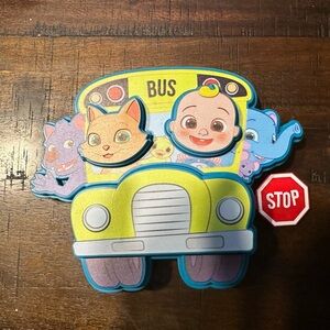 🎂 CoComelon Bus Cake Topper with JJ & Friends – Kids Birthday Party Decoration